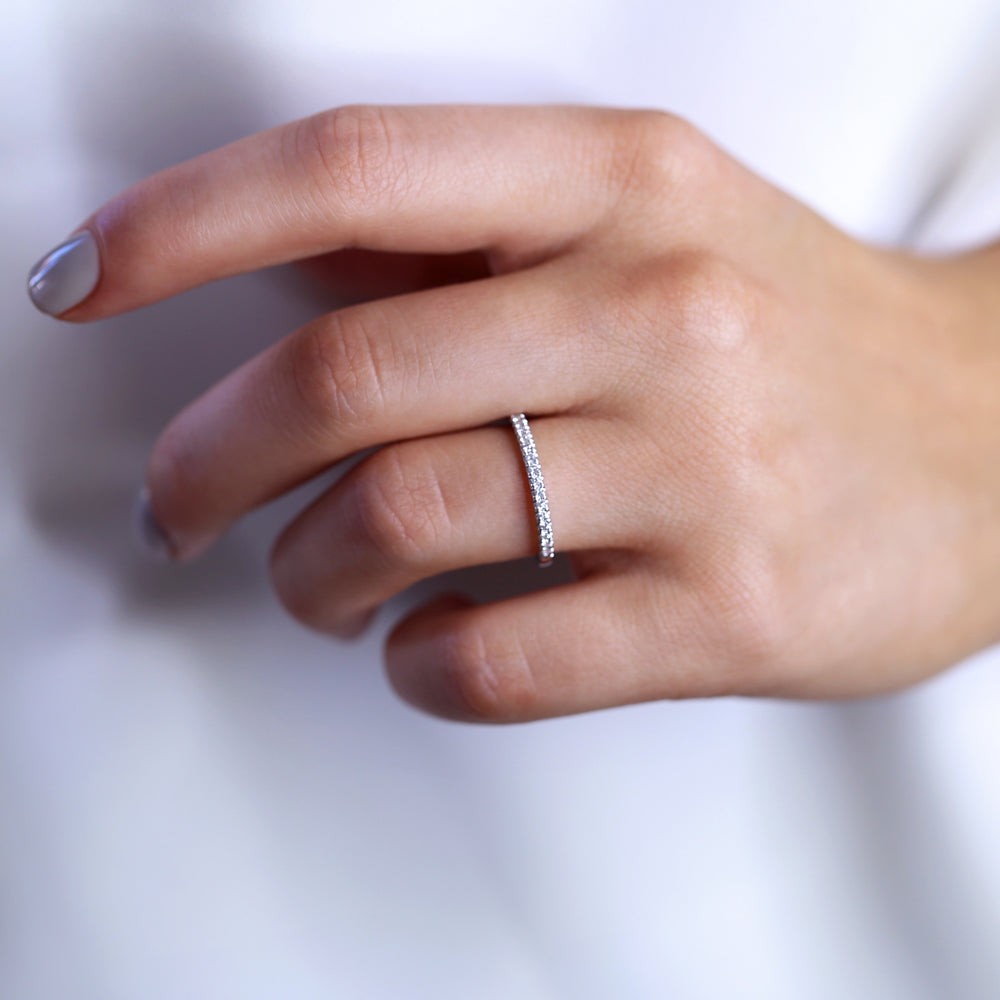 Infini Diamond Eternity Ring in White Gold