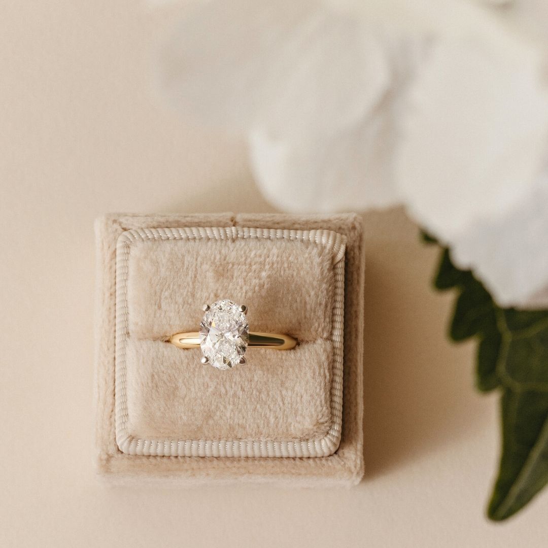 Ava Oval Diamond Engagement Ring - 2.00 carat Lab Grown Diamond