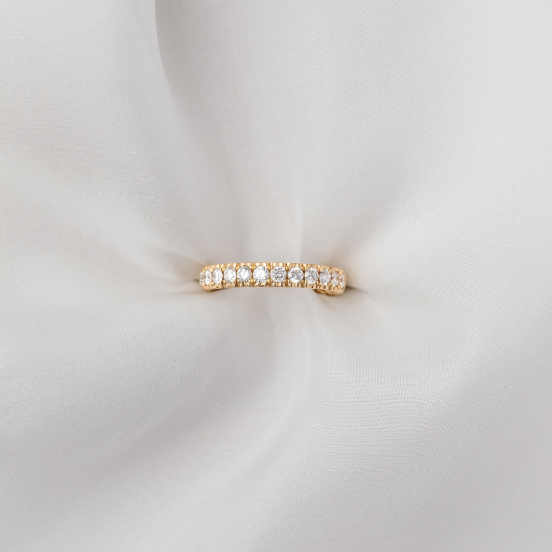 Amare Diamond Ring 0.75 ct - Lab Diamond Band 18ct Yellow Gold