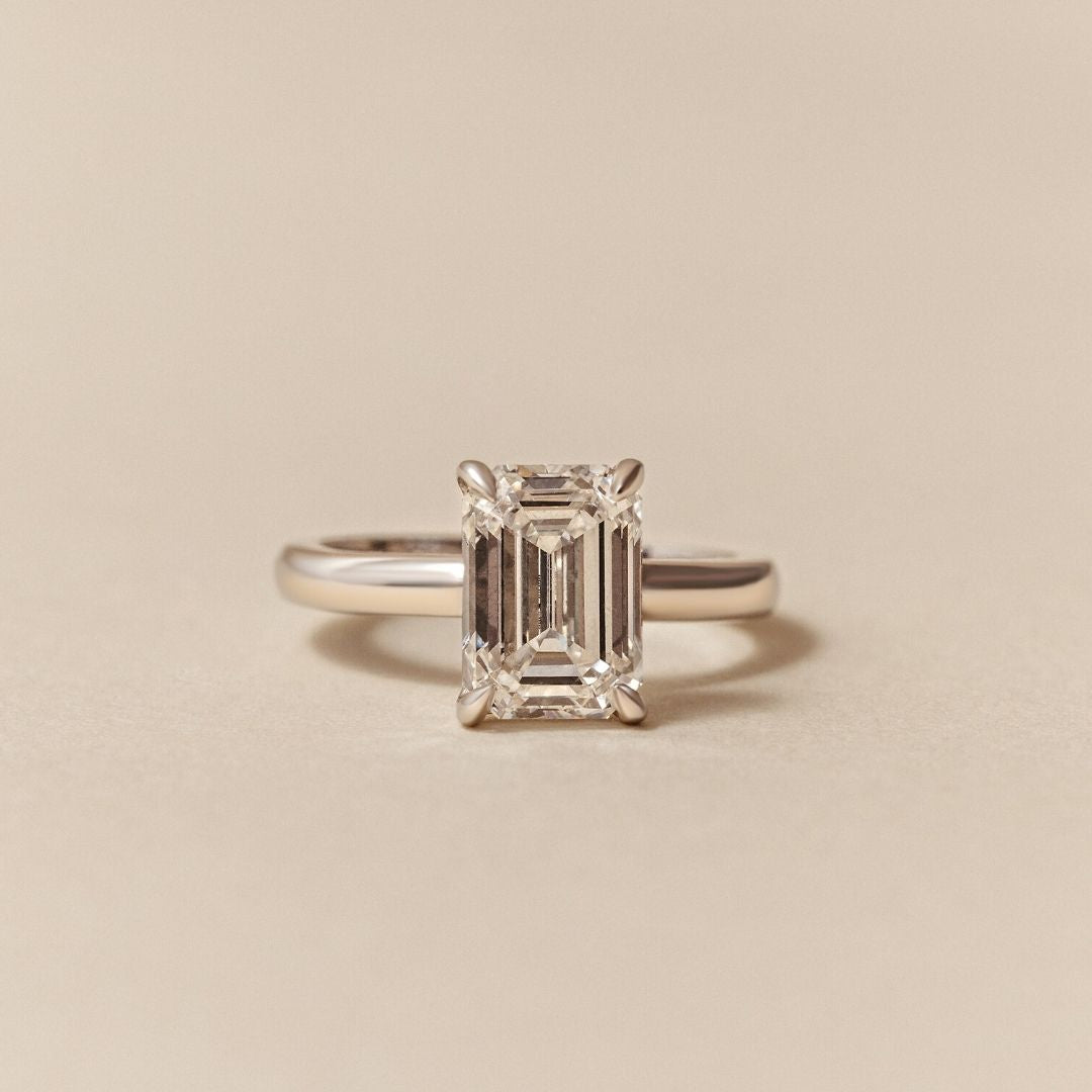 Dea Emerald Cut Diamond Engagement Ring - 2.00 carat Lab Grown Diamond 18ct Yellow or White Gold