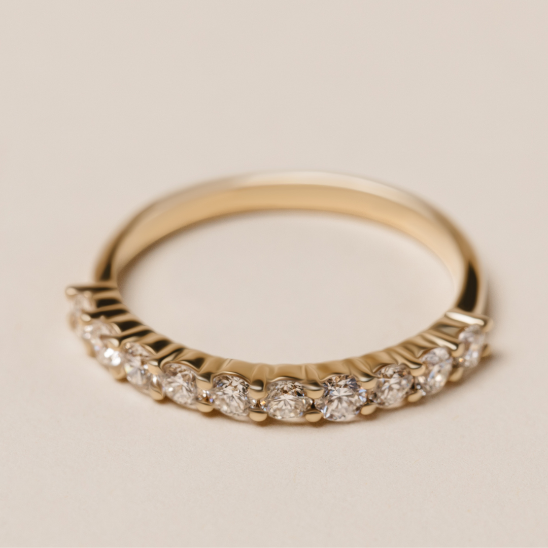 Karine Diamond Ring - Lab Diamond Band 18ct Yellow Gold
