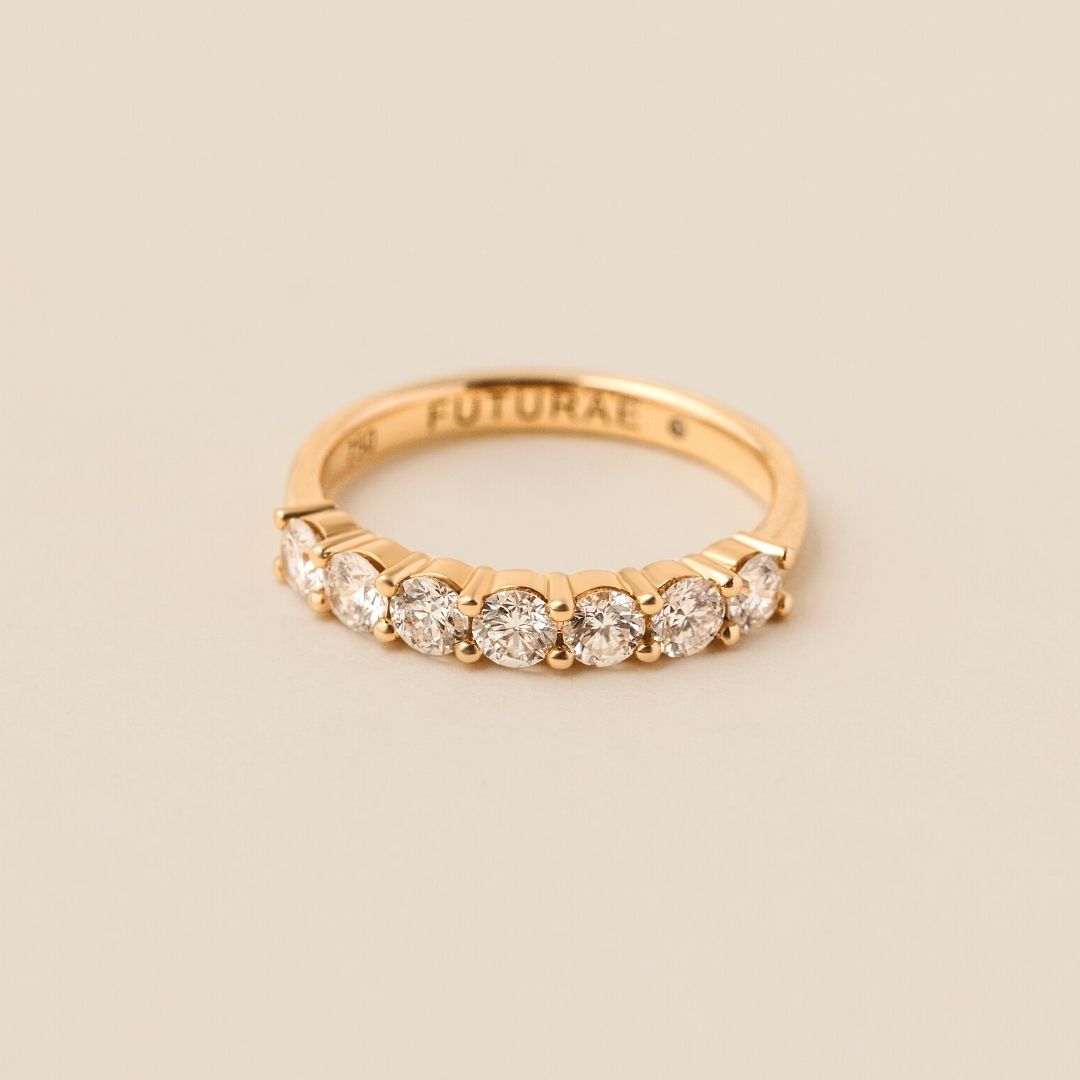 Marielle Diamond Ring - Lab Diamond Band 18ct Yellow Gold