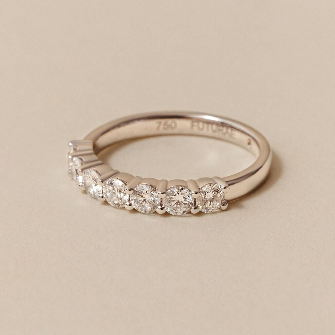 Marielle Diamond Ring - Lab Grown Diamond Band 18ct White Gold