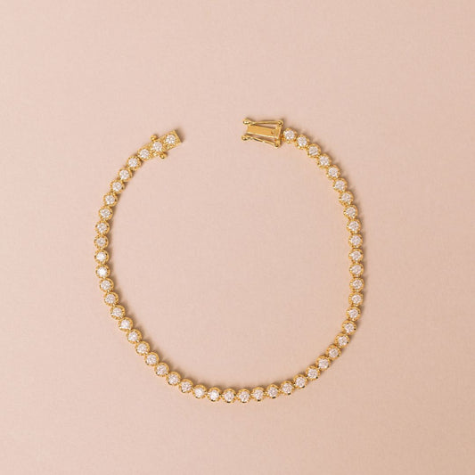 2.50 carat Diamond Tennis Bracelet 18 Yellow Gold