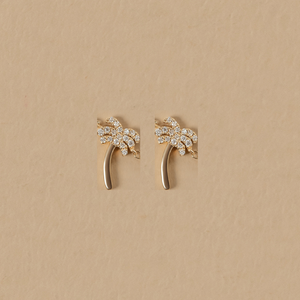 Diamond Tree of Change Cord Earrings - 14ct Yellow Gold
