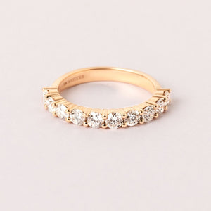 Deca Diamond Eternity Ring in Yellow Gold
