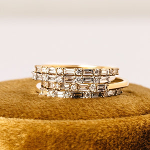 Nina Diamond Ring Yellow Gold