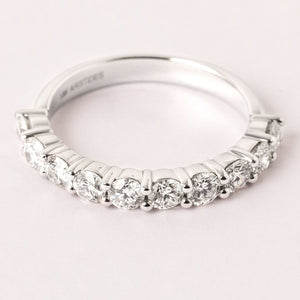 Deca Diamond Eternity Ring in White Gold
