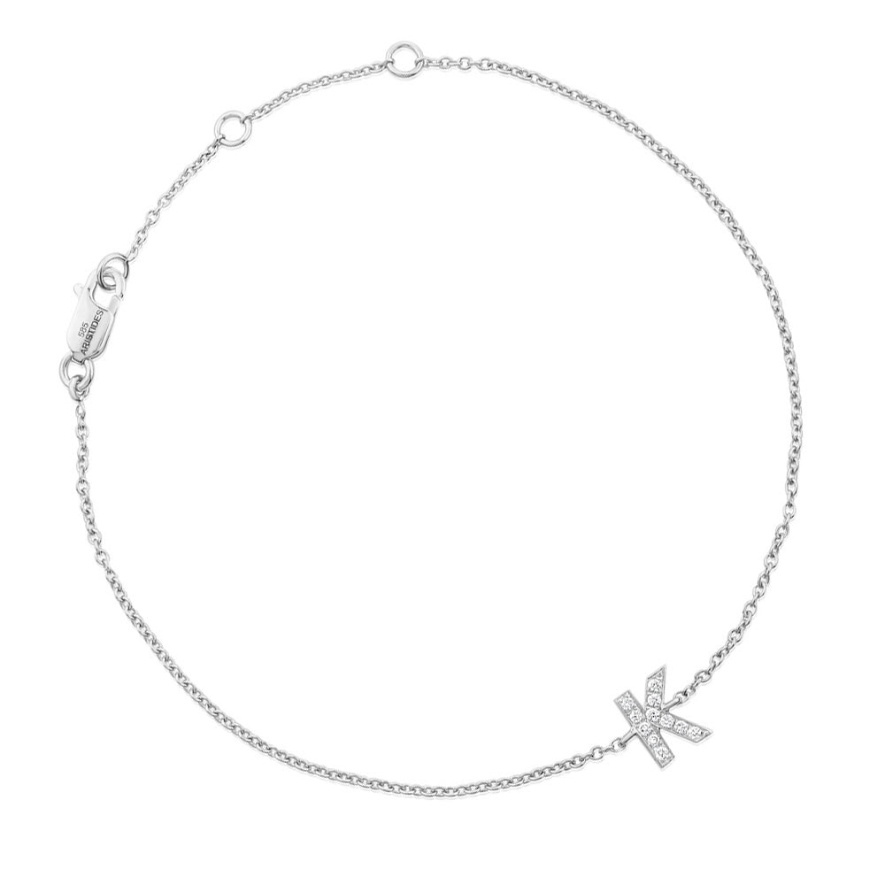 Pre Order Diamond Letter Monogram Bracelet