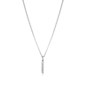 Grande Diamond Monogram White Gold Necklace