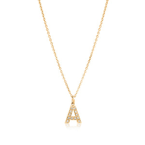 Grande Diamond Monogram Yellow Gold Necklace