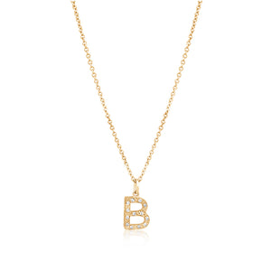 Grande Diamond Monogram Yellow Gold Necklace