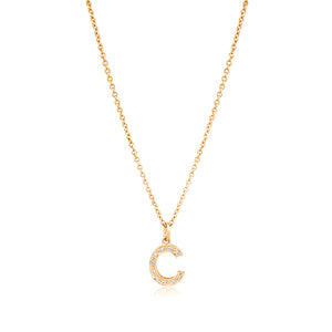 Grande Diamond Monogram Yellow Gold Necklace