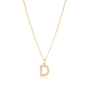 Grande Diamond Monogram Yellow Gold Necklace