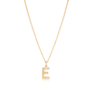 Grande Diamond Monogram Yellow Gold Necklace