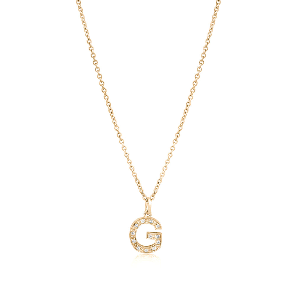 Grande Diamond Monogram Yellow Gold Necklace