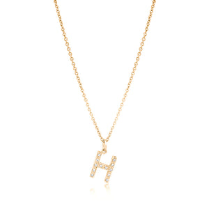 Grande Diamond Monogram Yellow Gold Necklace