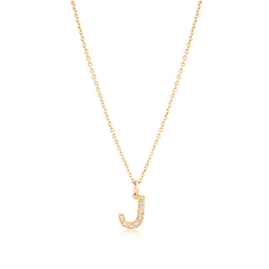 Grande Diamond Monogram Yellow Gold Necklace