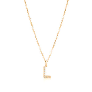 Grande Diamond Monogram Yellow Gold Necklace