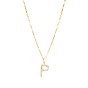 Grande Diamond Monogram Yellow Gold Necklace