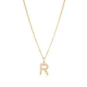 Grande Diamond Monogram Yellow Gold Necklace