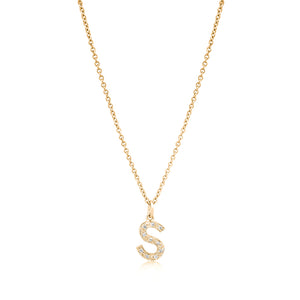 Grande Diamond Monogram Yellow Gold Necklace
