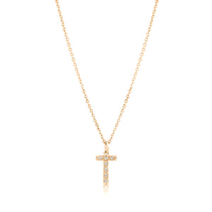 Grande Diamond Monogram Yellow Gold Necklace