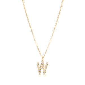 Grande Diamond Monogram Yellow Gold Necklace