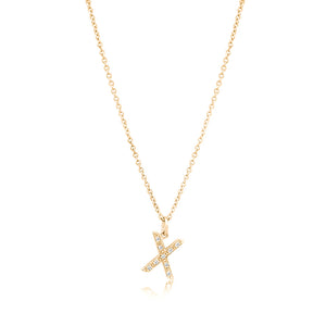 Grande Diamond Monogram Yellow Gold Necklace