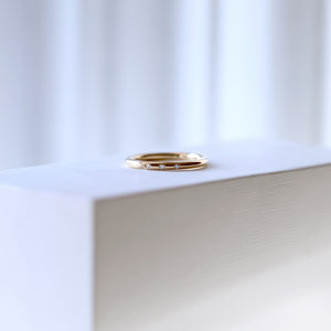 Little Darlings 3 Diamonds Yellow Gold Ring