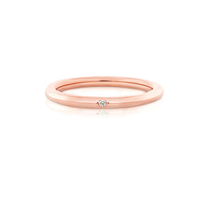 Little Darlings Diamonds Single Diamond Rose Gold Ring