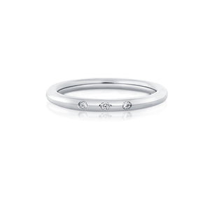 Little Darlings 3 Diamonds White Gold Ring