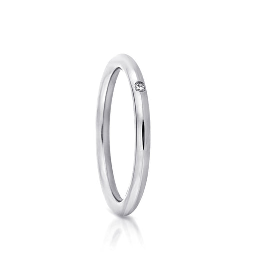 Little Darlings Diamonds Single Diamond White Gold Ring