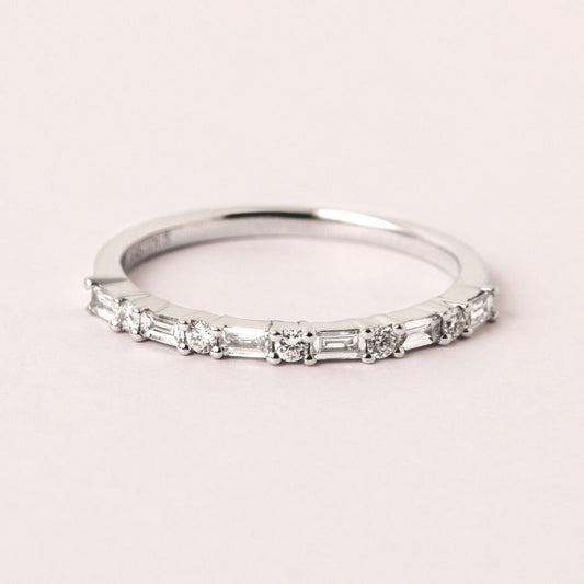 Nina Diamond Ring White Gold