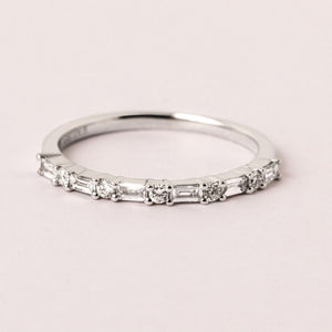 Nina Diamond Ring White Gold