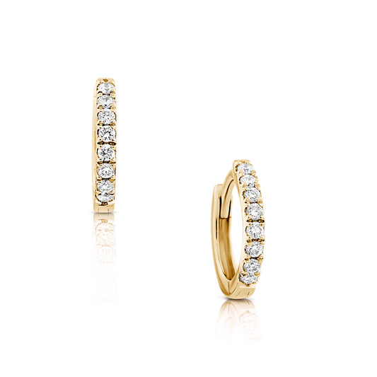 Lexi Petite Diamond Huggie Sleepers Yellow Gold