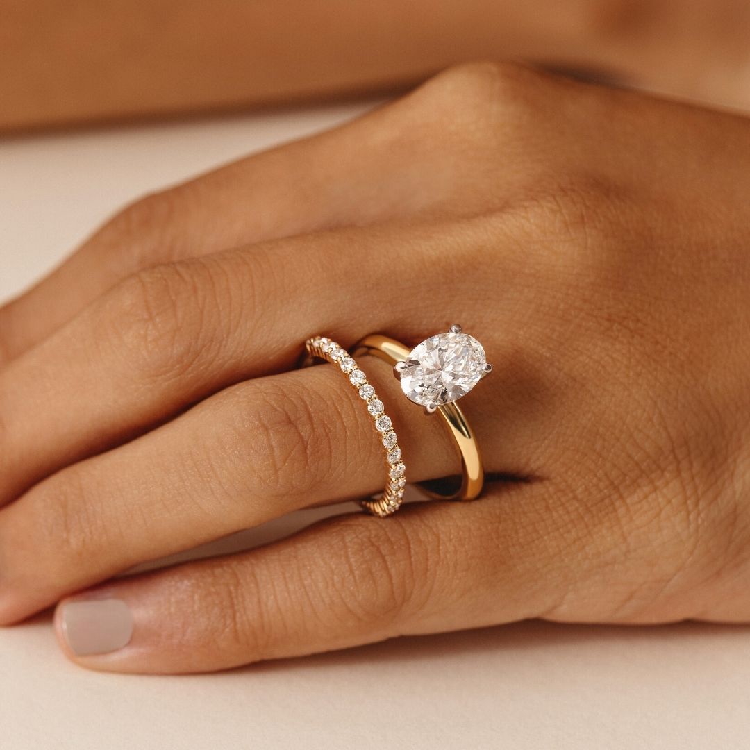 Ava Oval Diamond Engagement Ring - 2.00 carat Lab Grown Diamond