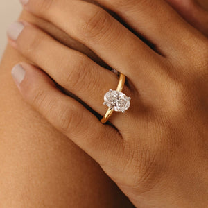Ava Oval Diamond Engagement Ring - 2.00 carat Lab Grown Diamond