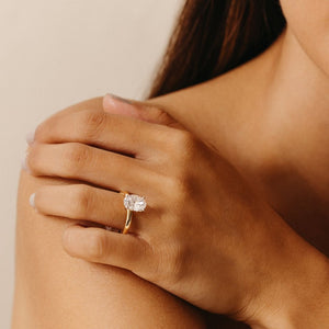 Ava Oval Diamond Engagement Ring - 2.00 carat Lab Grown Diamond