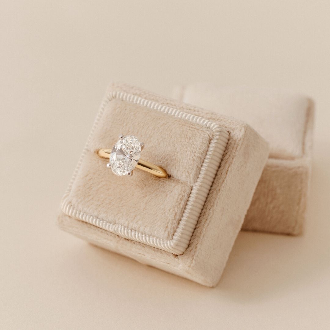 Ava Oval Diamond Engagement Ring - 2.00 carat Lab Grown Diamond