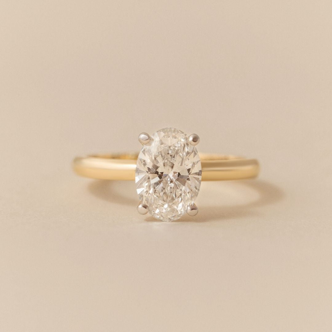 Ava Oval Diamond Engagement Ring - 2.00 carat Lab Grown Diamond