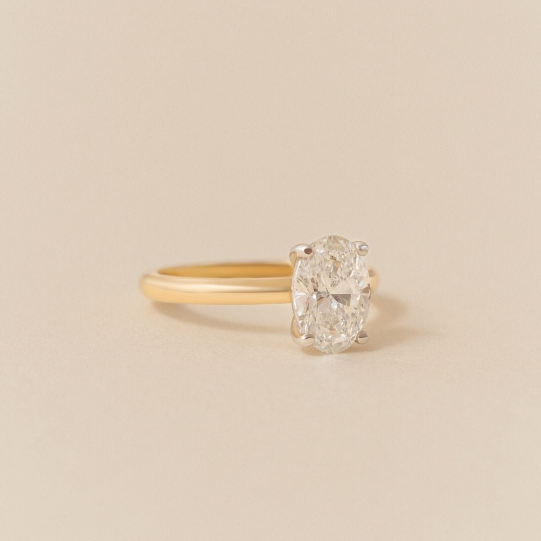 Ava Oval Diamond Engagement Ring - 2.00 carat Lab Grown Diamond