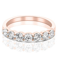 Belle Diamond Eternity Ring in Rose Gold