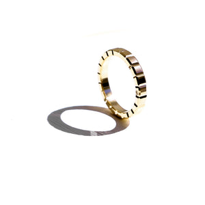 Beam Yellow Gold Ring Band