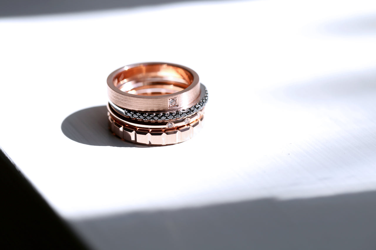 Beam Rose Gold Ring Band