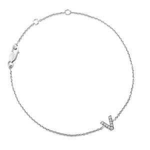 Pre Order Diamond Letter Monogram Bracelet