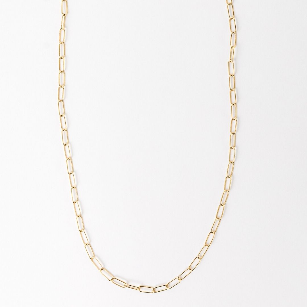 Caroline Cable Chain 18 Yellow Gold Necklace  - 60cm