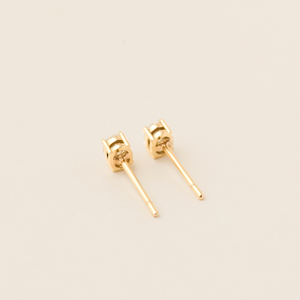 Cecille Oval Lab Grown Diamond Stud Earrings - 18 Yellow Gold