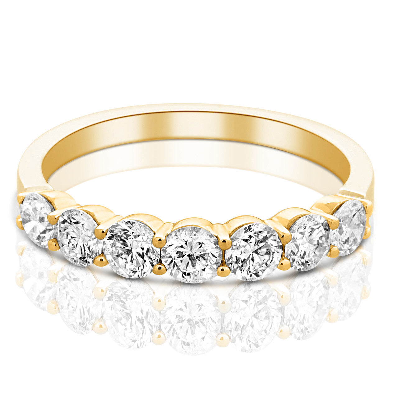Belle Diamond Eternity Ring in Yellow Gold