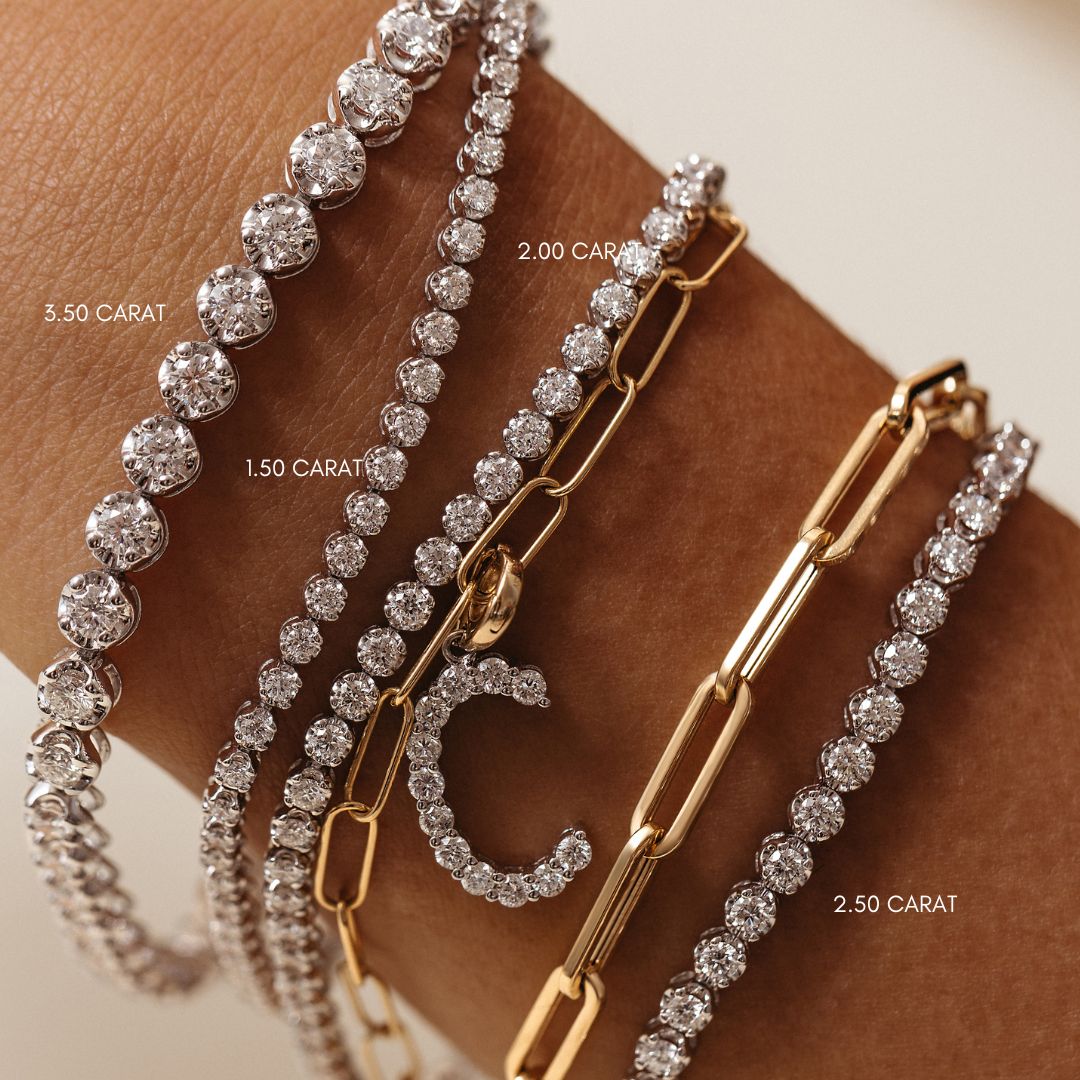 1.5 carat Diamond Tennis Bracelet 18 White Gold
